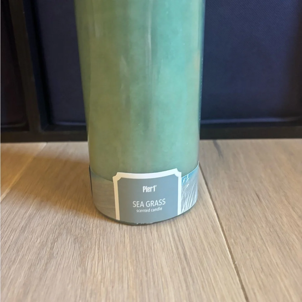 Pier 1 Imports Sea Grass Candle 3x6 Large Pillar Rare